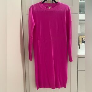 J.Crew 100% Cashmere Hot Pink Dress